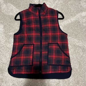 Blue Rain Plaid Vest